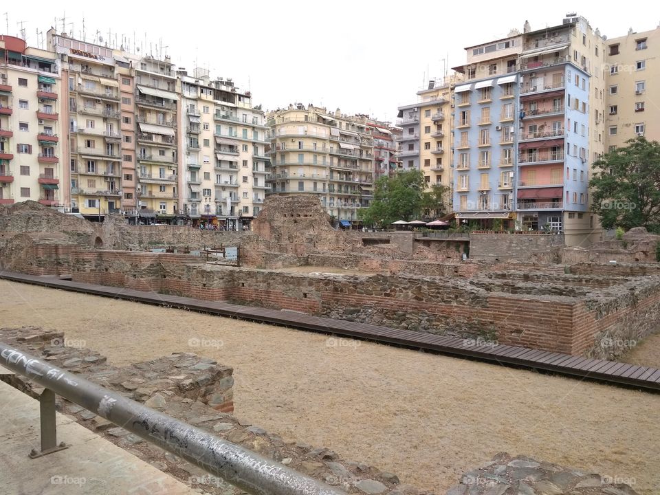 Ancient Monuments in Thessaloniki, Greece.