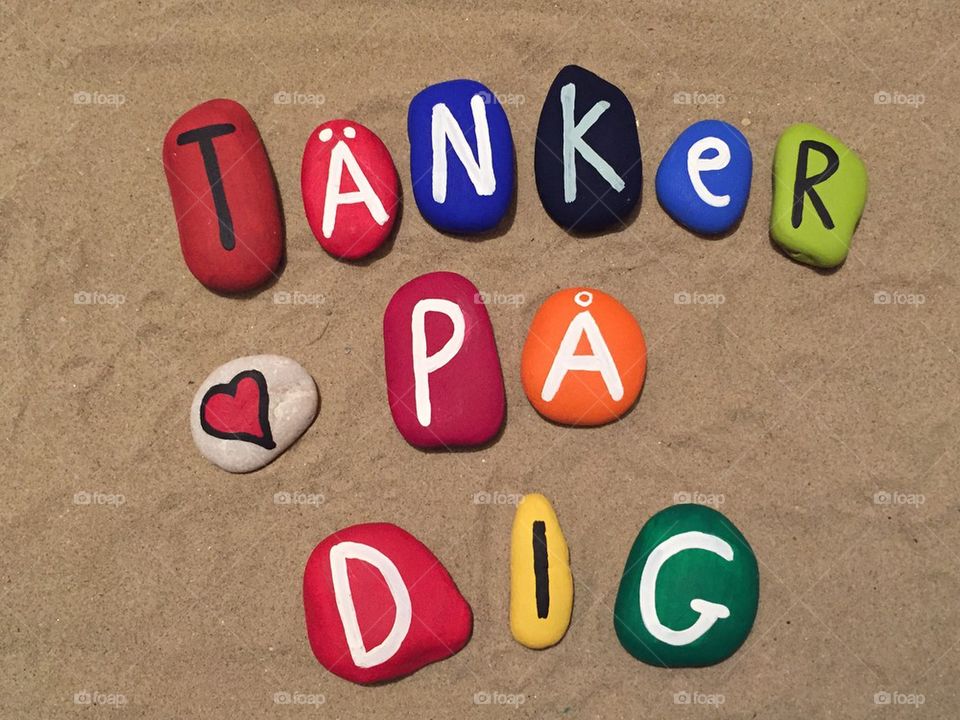 Tänker på dig, thinking about you in swedish language