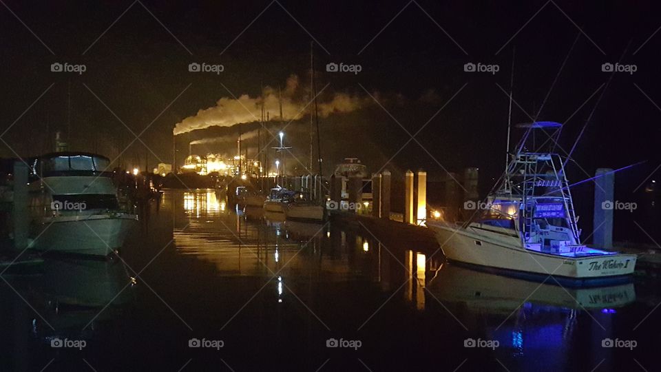 Factory on the water