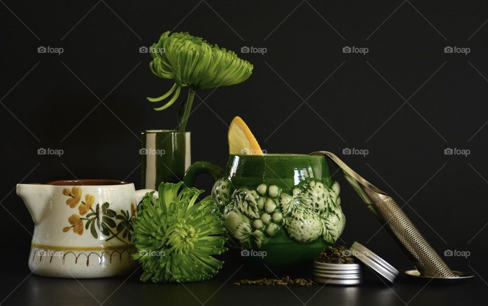 Green Tea Still Life