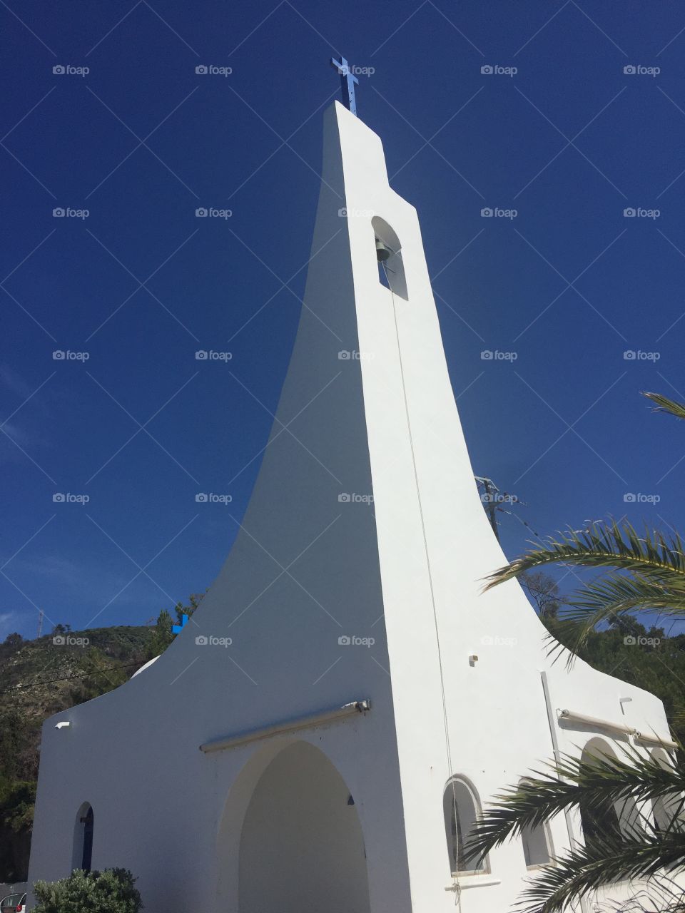 Church at Hippy Beach Samos
