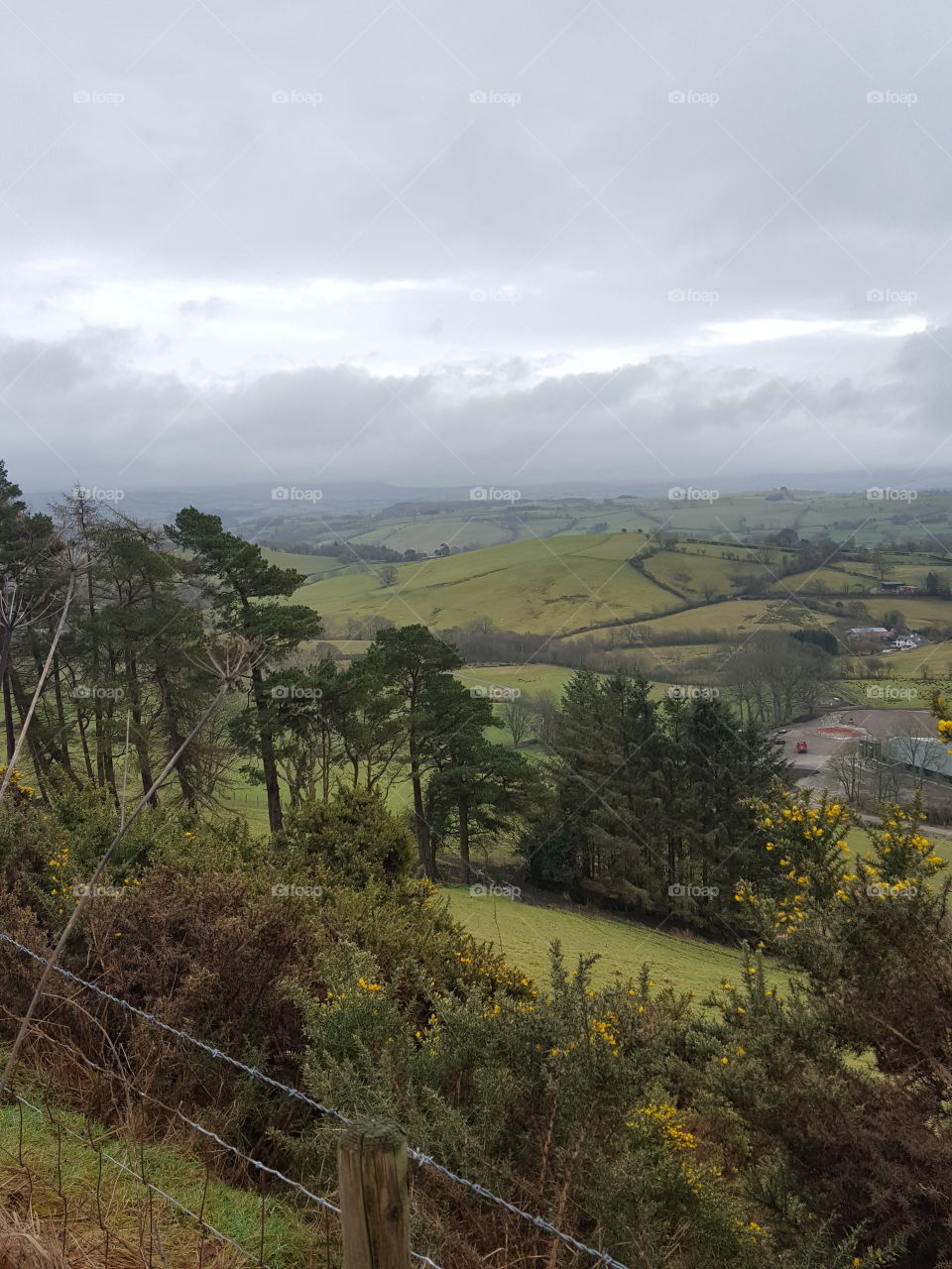 view over the valley