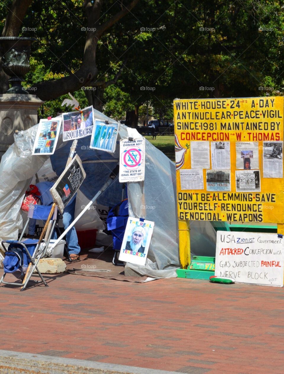 Long running protest in Lafayette Square across from the White House