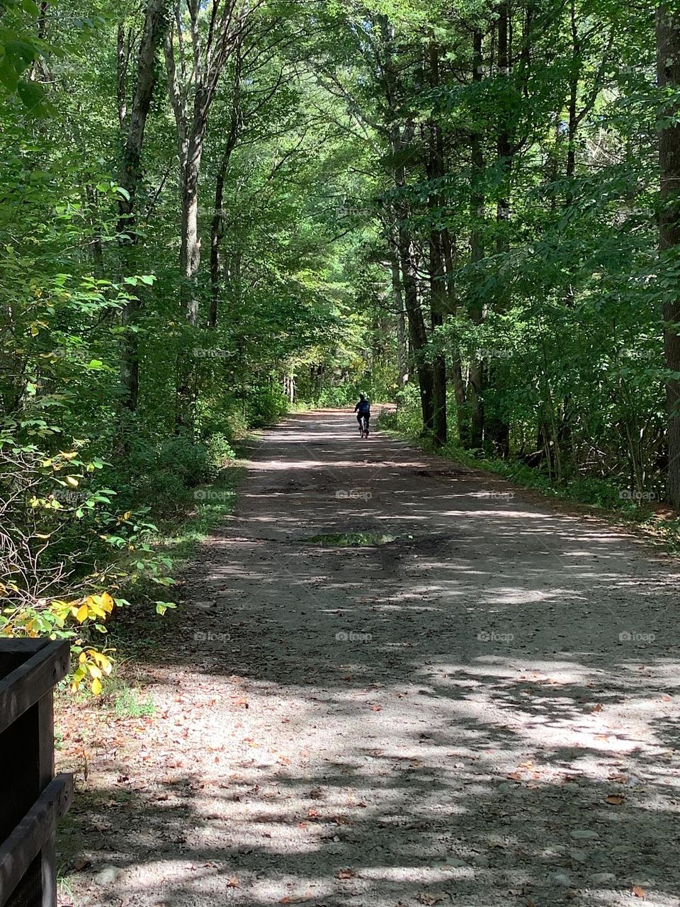 If you have followed my work, you’ll notice I love shots highlighting perspective. I then saw the biker far ahead. I loved our, presumably, shared love of Borderland.