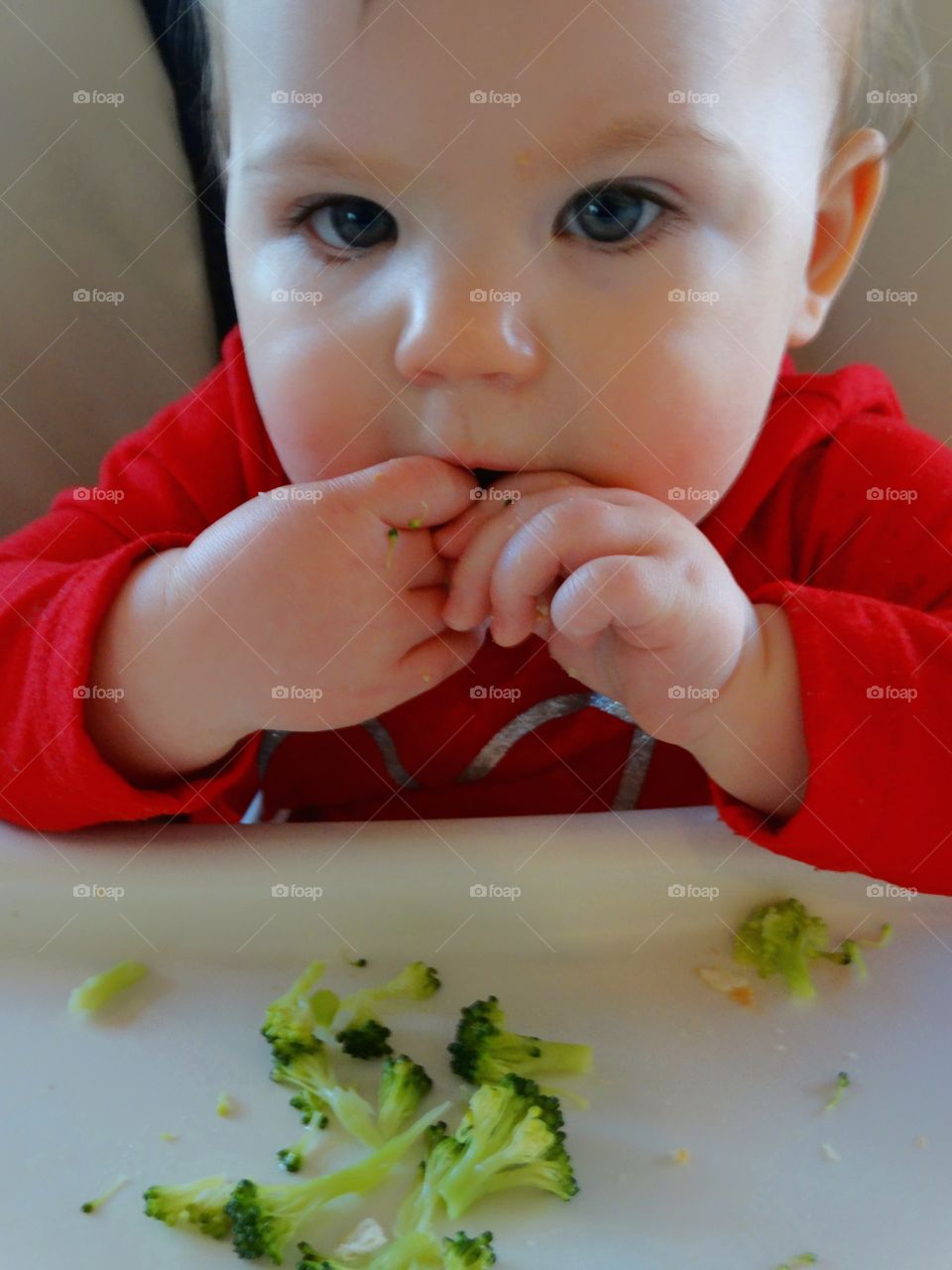 Baby Eating Healthy Food