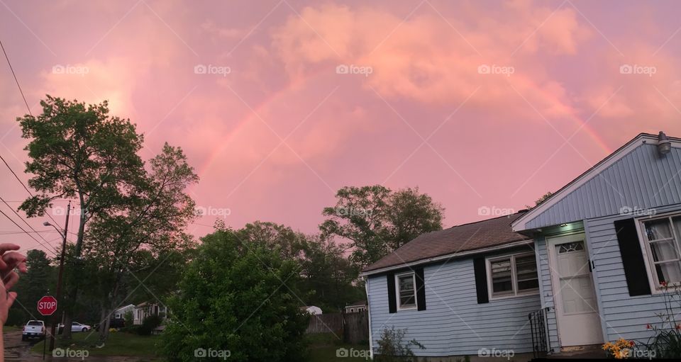 Rainbow over my house 