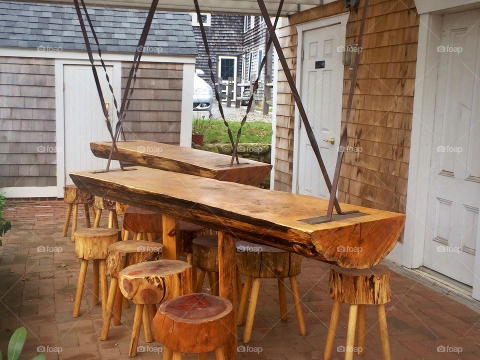 Log Tables and Chairs 