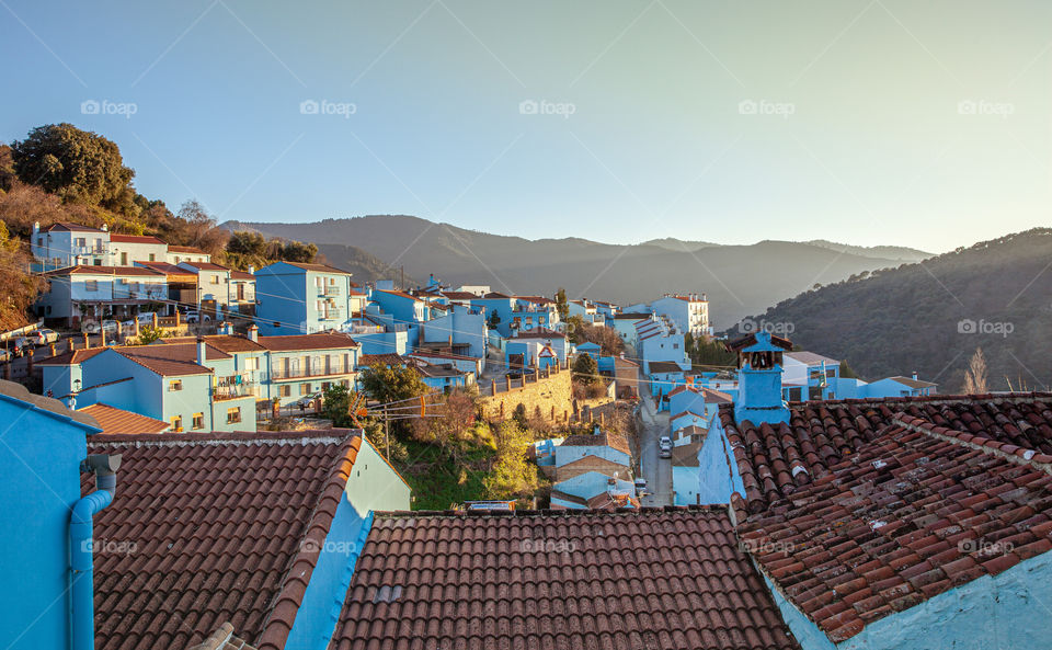 Juzcar Village in Andalusia Spain 