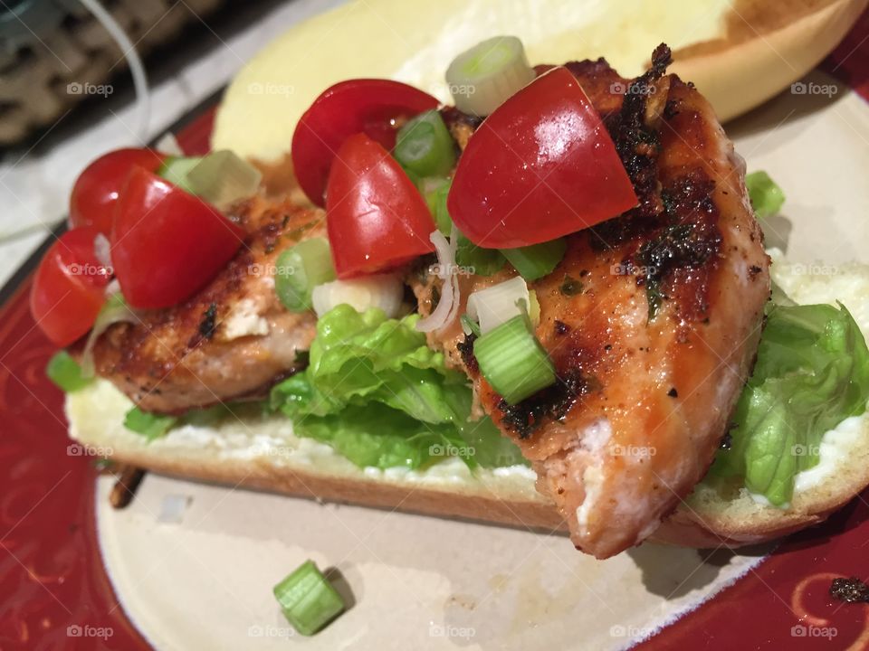 Salmon sandwich 