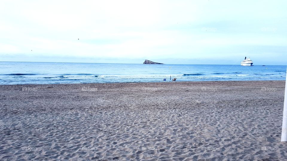 Beach#sea#sand#island#ship#sky