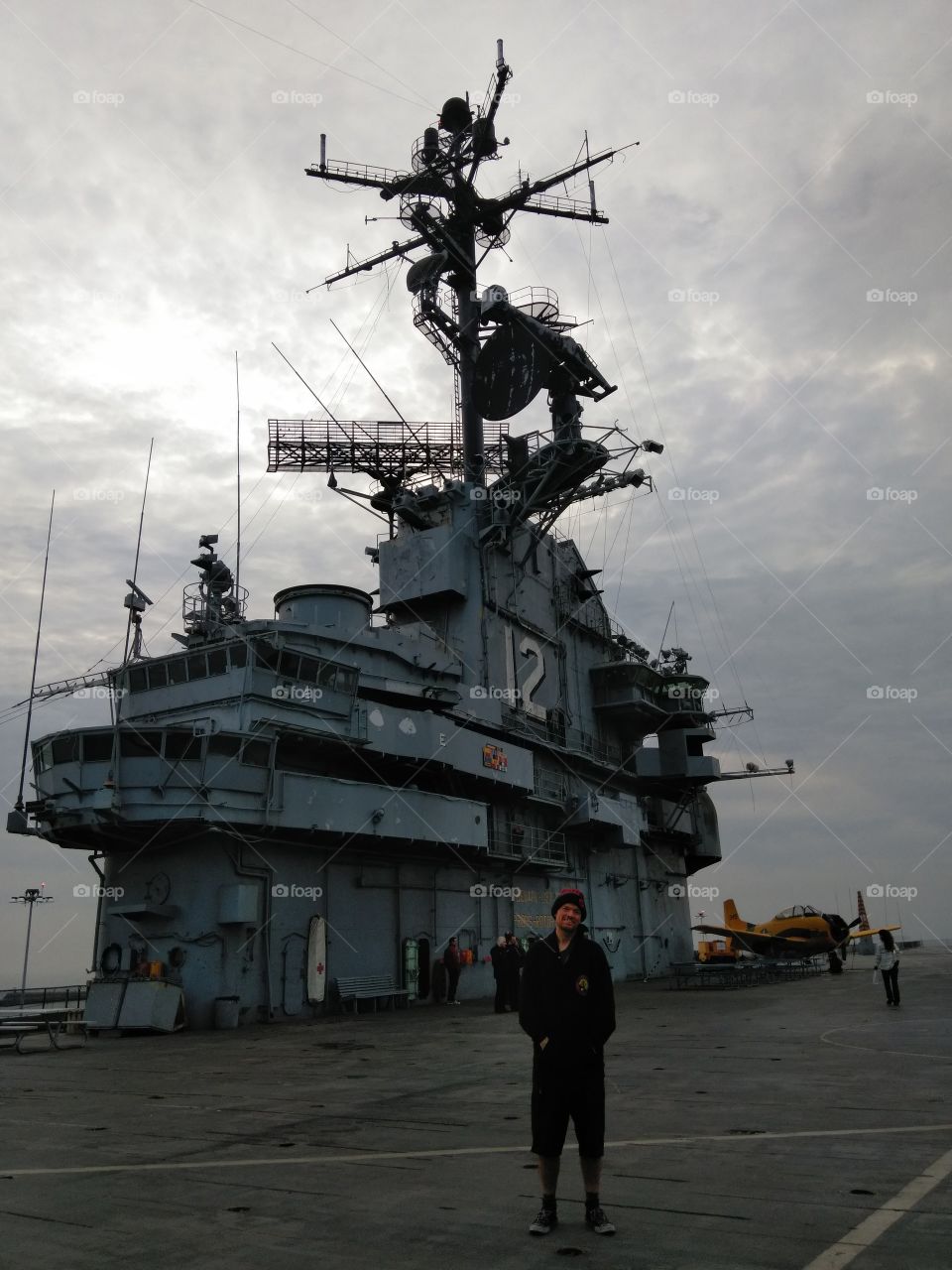 me at the USS Hornet
