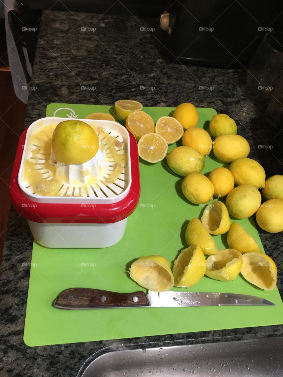 Squeeze the lemons