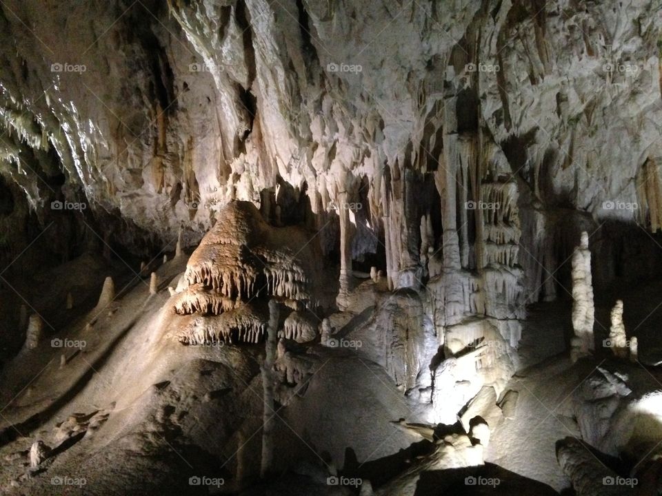 Icicle inside the ice cave