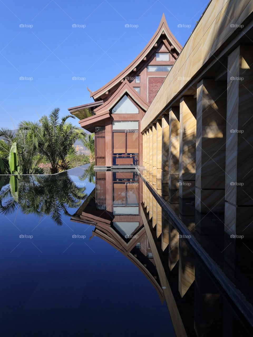 This is a collection of photos of tropical resort hotels