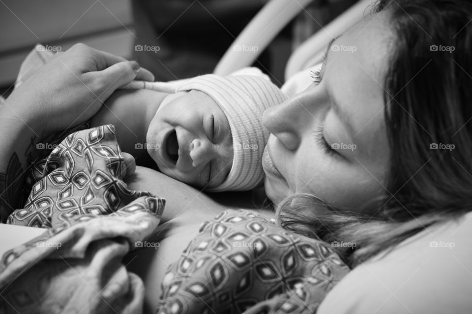 People, Bed, Woman, One, Adult