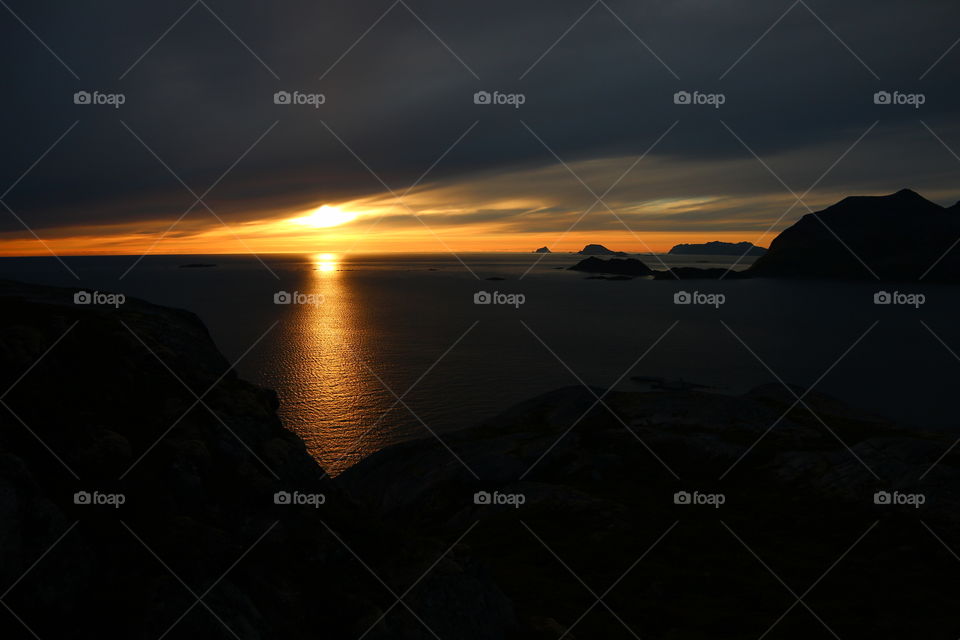 Golden horizen. Shot in northern Norway