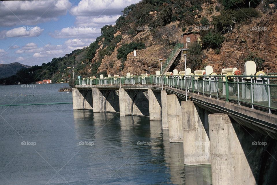 The bridge by Hartebeespoort in South Africa