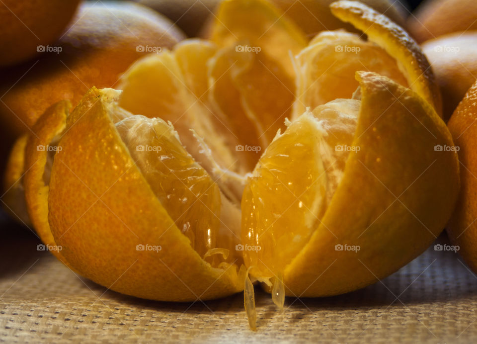 Exotic fruits. mandarin. persimmon