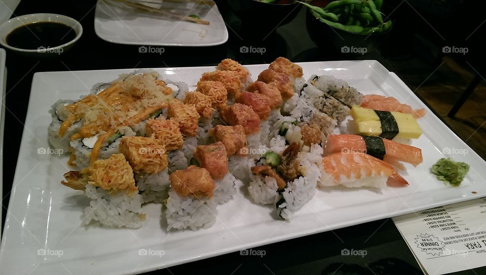 sushi buffet. date night sushi dinner
