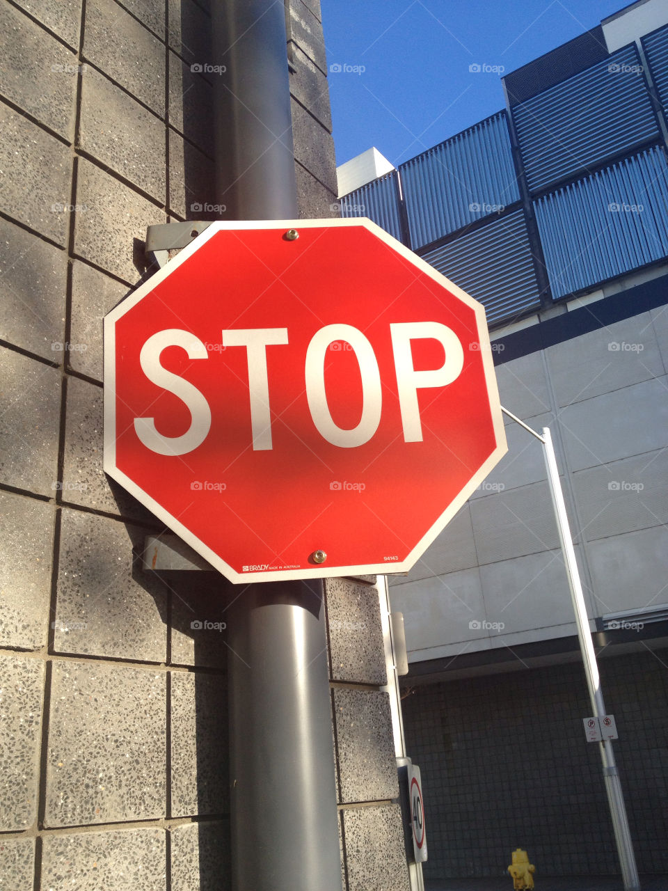 sign stop warning act by splicanka