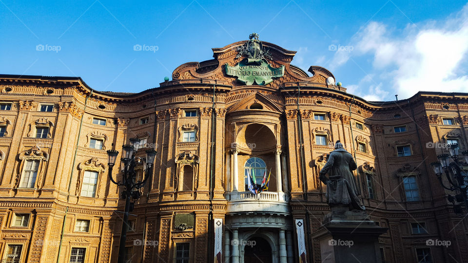 Palazzo Carignano in Turin in Italy
