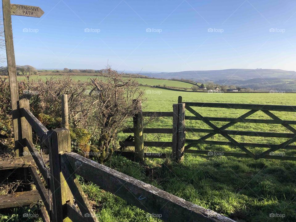 Moretonhampstead in Devon, unbroken sunshine beautiful countryside weather.