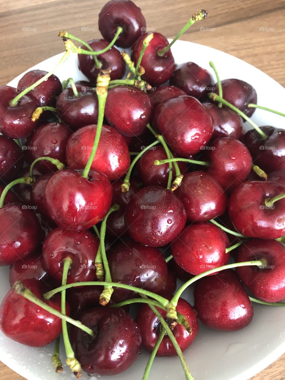 Cherry fruit washed and served for a meal