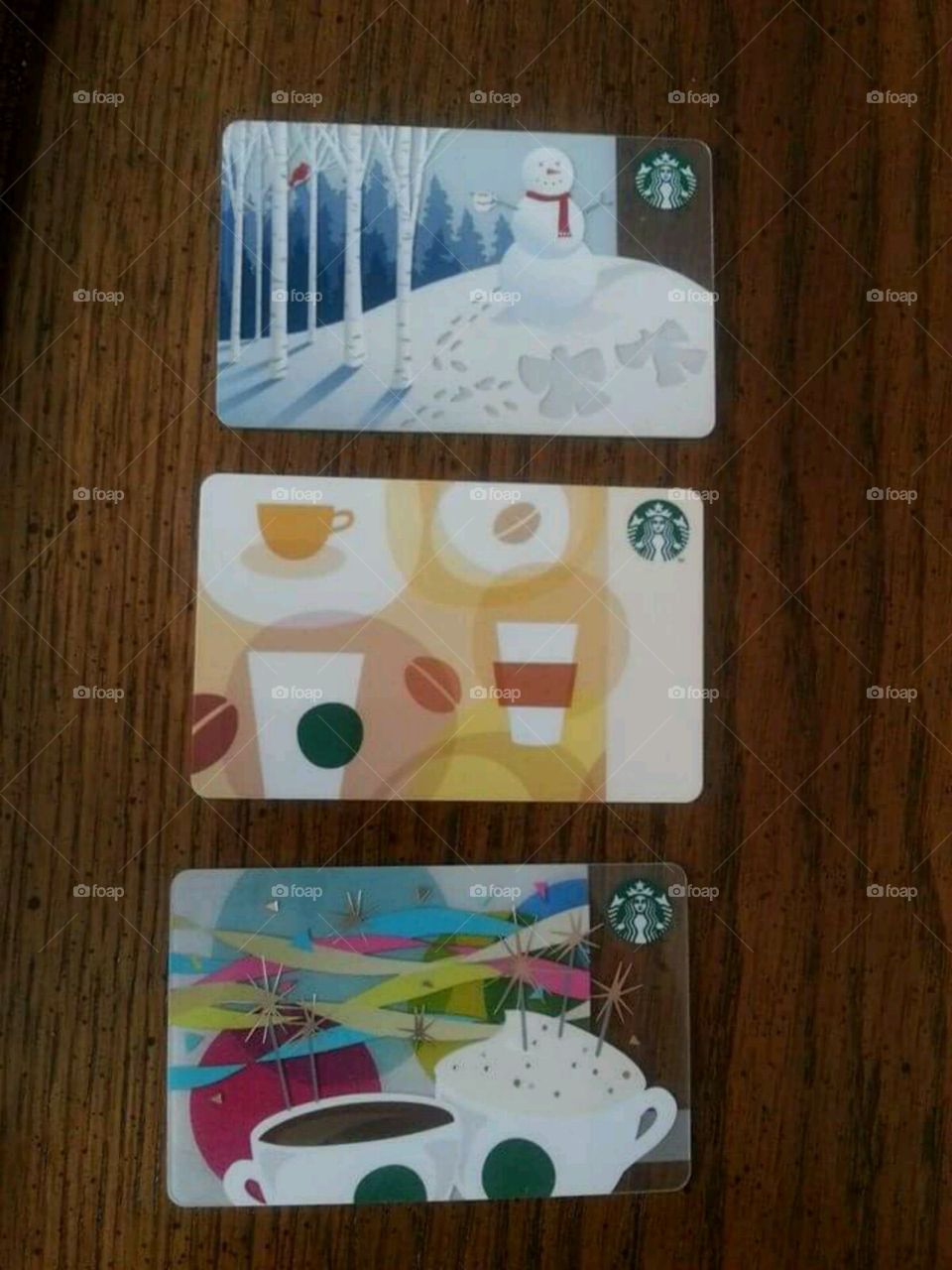 Starbucks cards