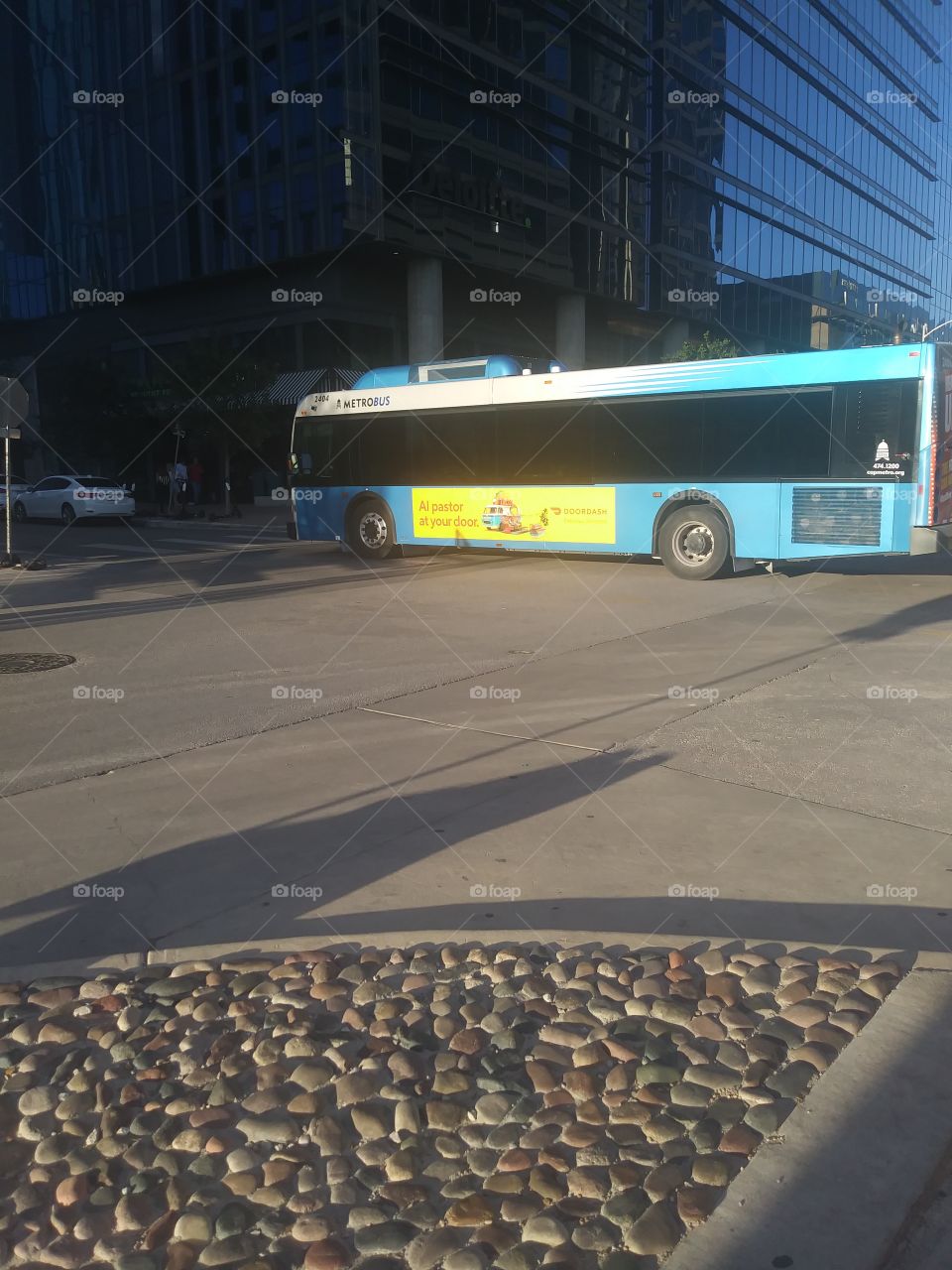 bus in downtown Austin, Tx , public transportation,