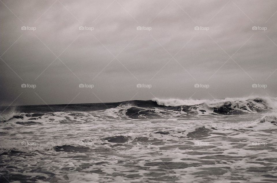 beach ocean surf wave by sdanserson