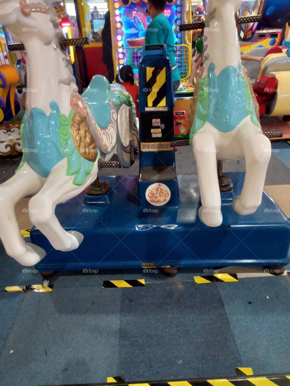 ELECTRIC CHILDREN'S TOYS RIDE,, WILL MOVE WHEN DESIGNATED TOKEN WERE INSERTED,