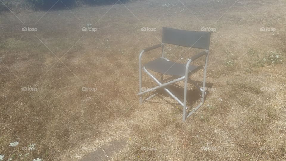empty camp chair