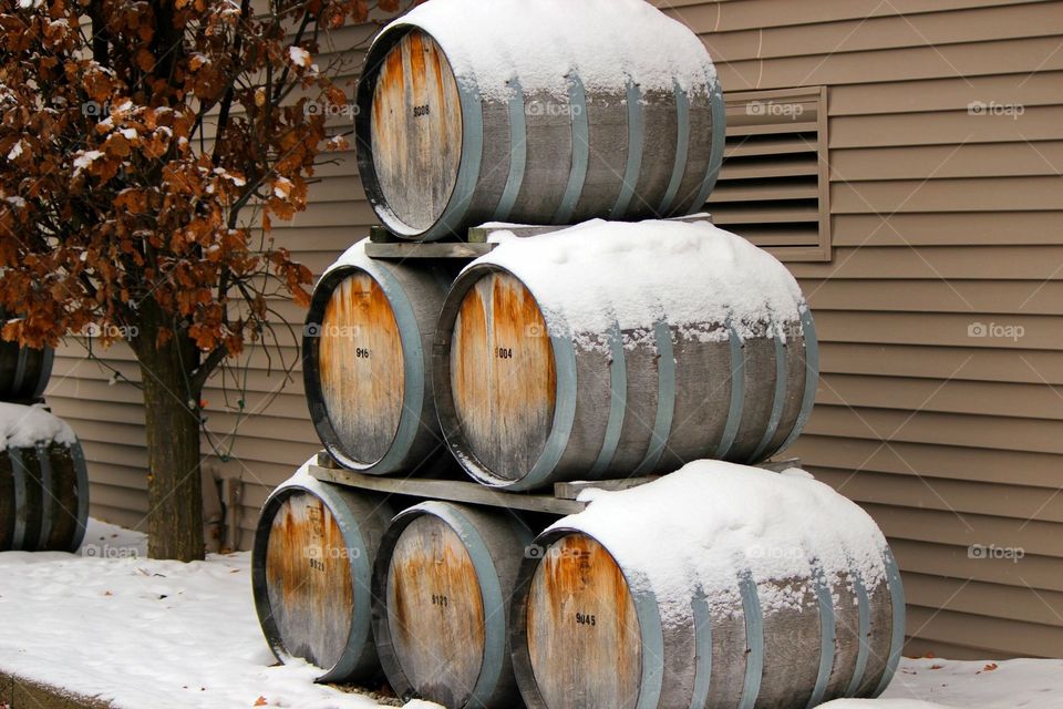 Wine barrels 