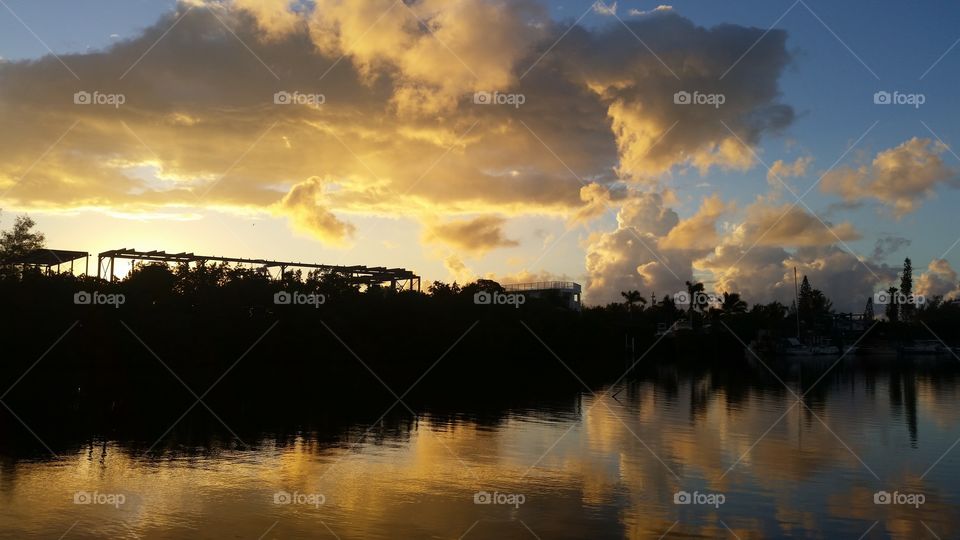 Sunset, Water, Dawn, Reflection, Lake