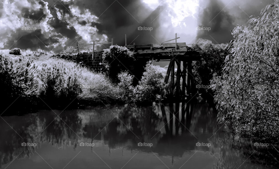 Storm Brewing Over The Old Bridge