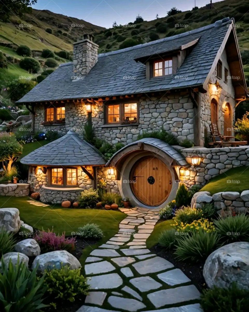 Glory be to God, the magnificent and picturesque view and the natural green trees are a view that is nothing more wonderful than it