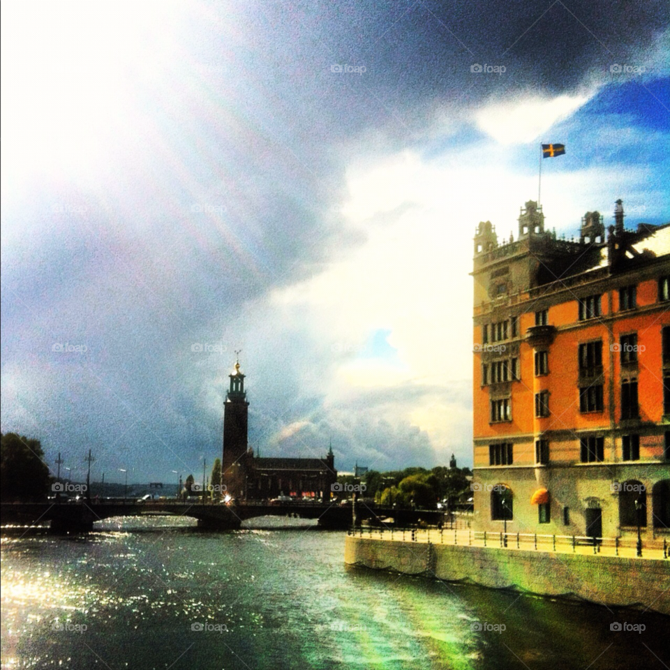 sweden stockholm city hall sun by nenne_h