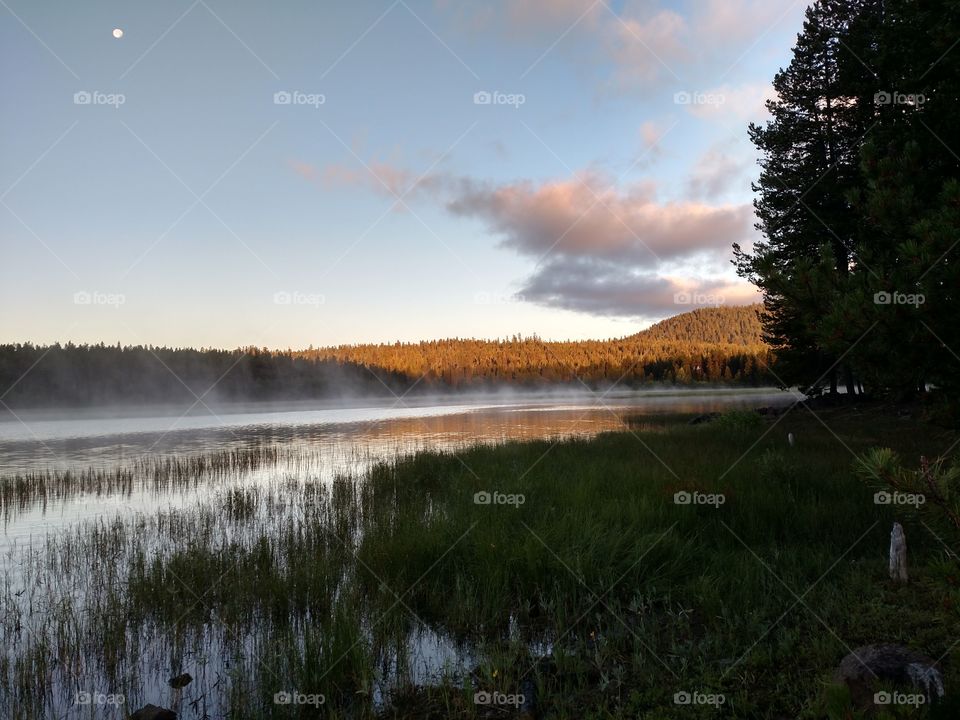 Crane Prairie Lake at Sunrise