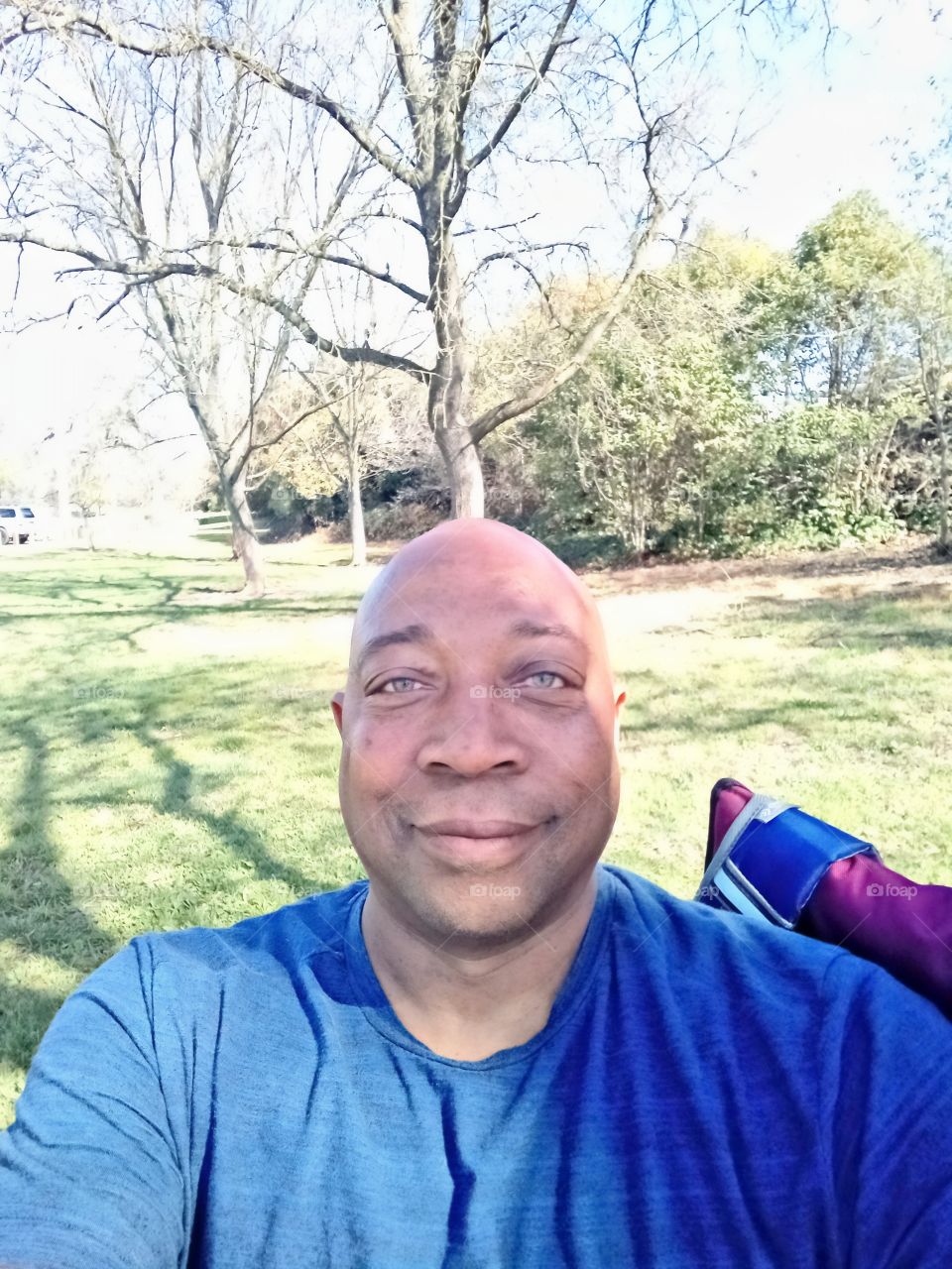 enjoying a day at the park on a beautiful sunny day