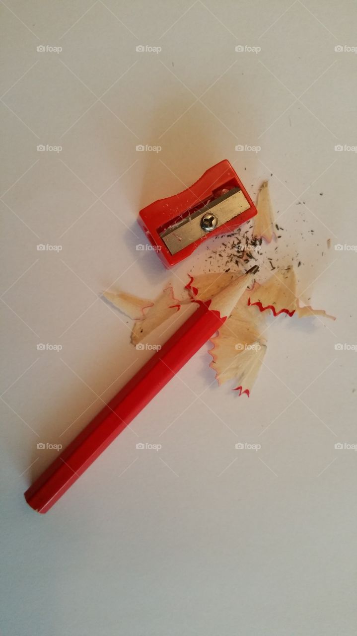 Pencil. Red pencil