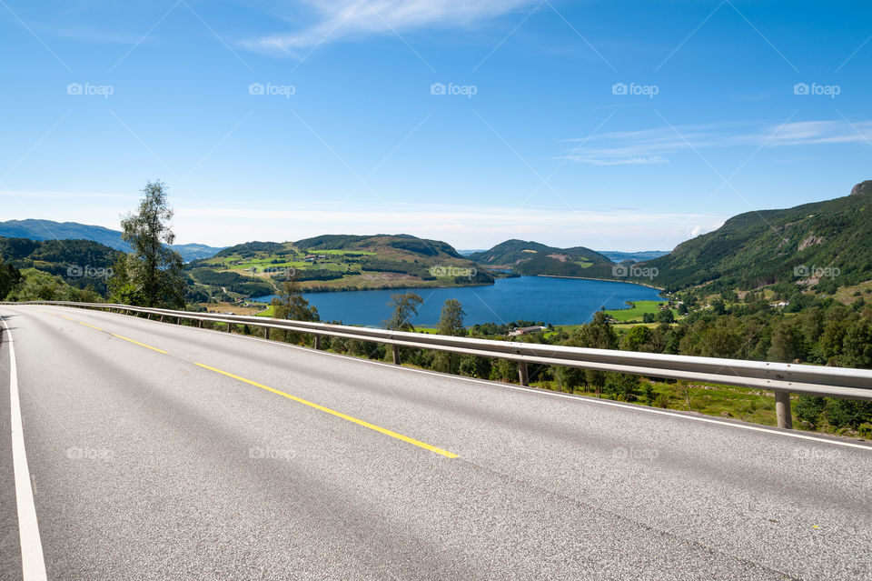 Open road. Empty road. No traffic.