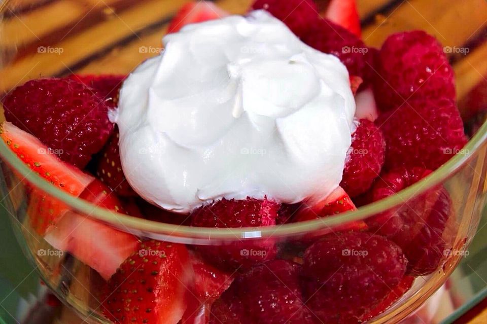 Red Berries and Cool Whip