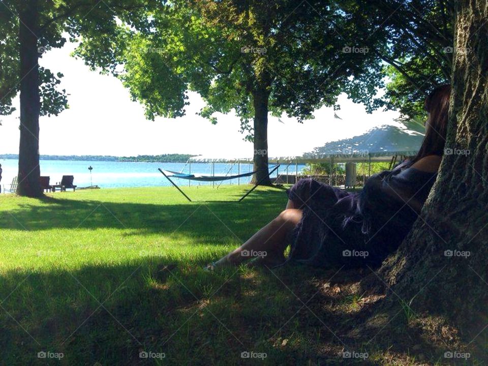 Resting below the shadows