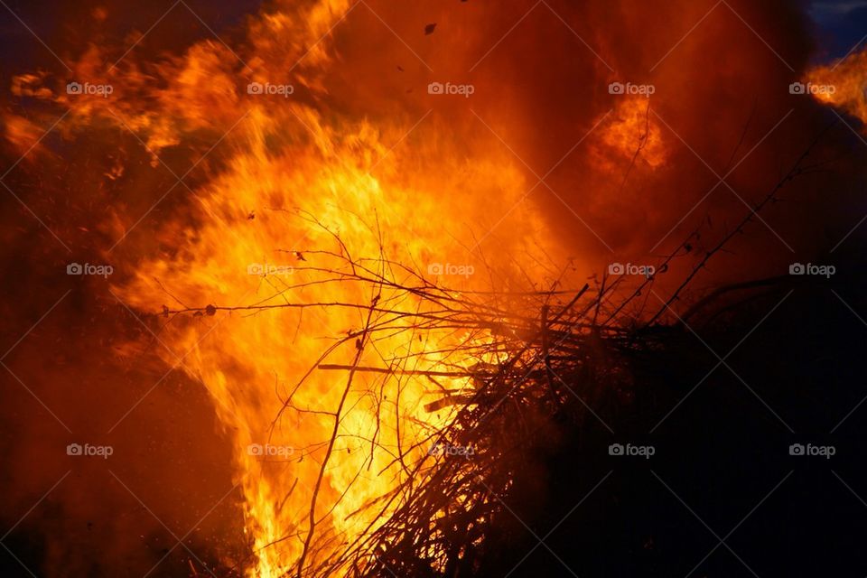 sweden fire smoke bonfire by mattiasbj