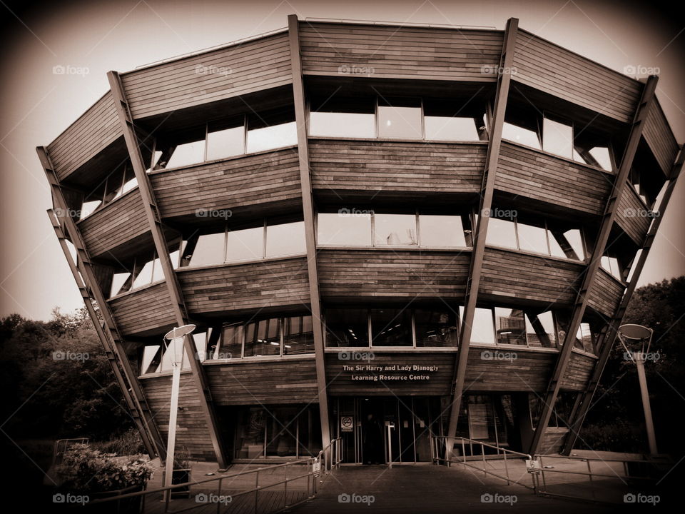 modern architecture. Library in the JUBILEE CAMPUS, INIVERSITY OF NOTTINGHAM