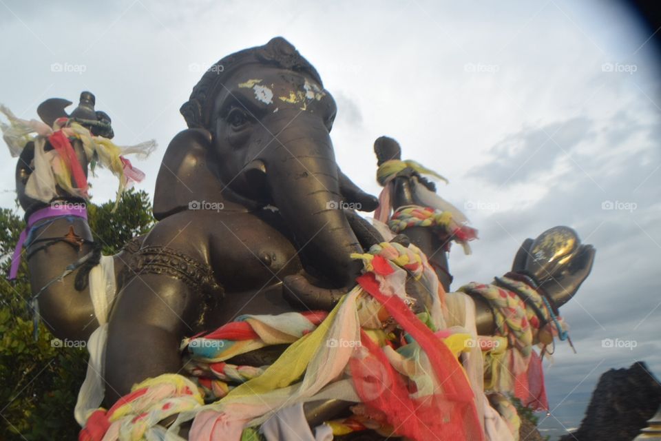 Thailand monkey statue travel
