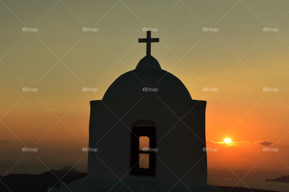 Sunset in Santorini