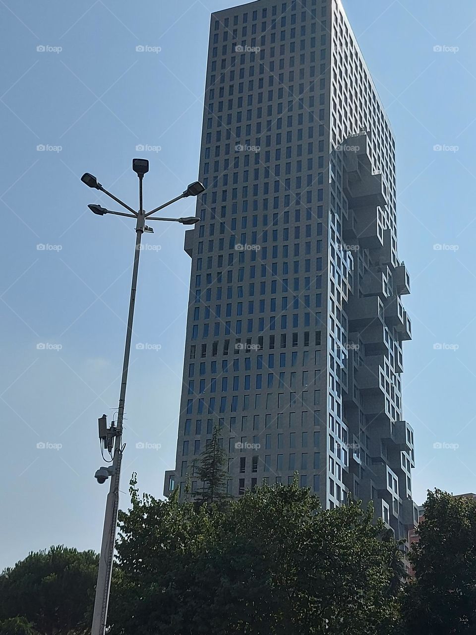 The highest building in Tirana, Albania