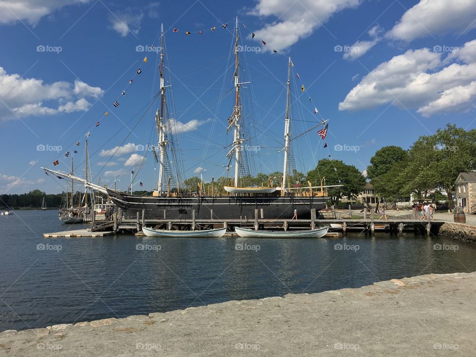 A photo I took in Mystic Seaport. You're looking at the Charles W. Morgan built and launched on July 21, 1841. 