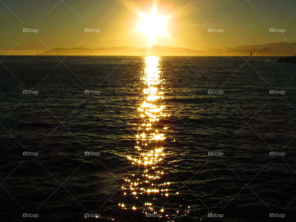 Sunset, Sun, Dawn, Evening, Water
